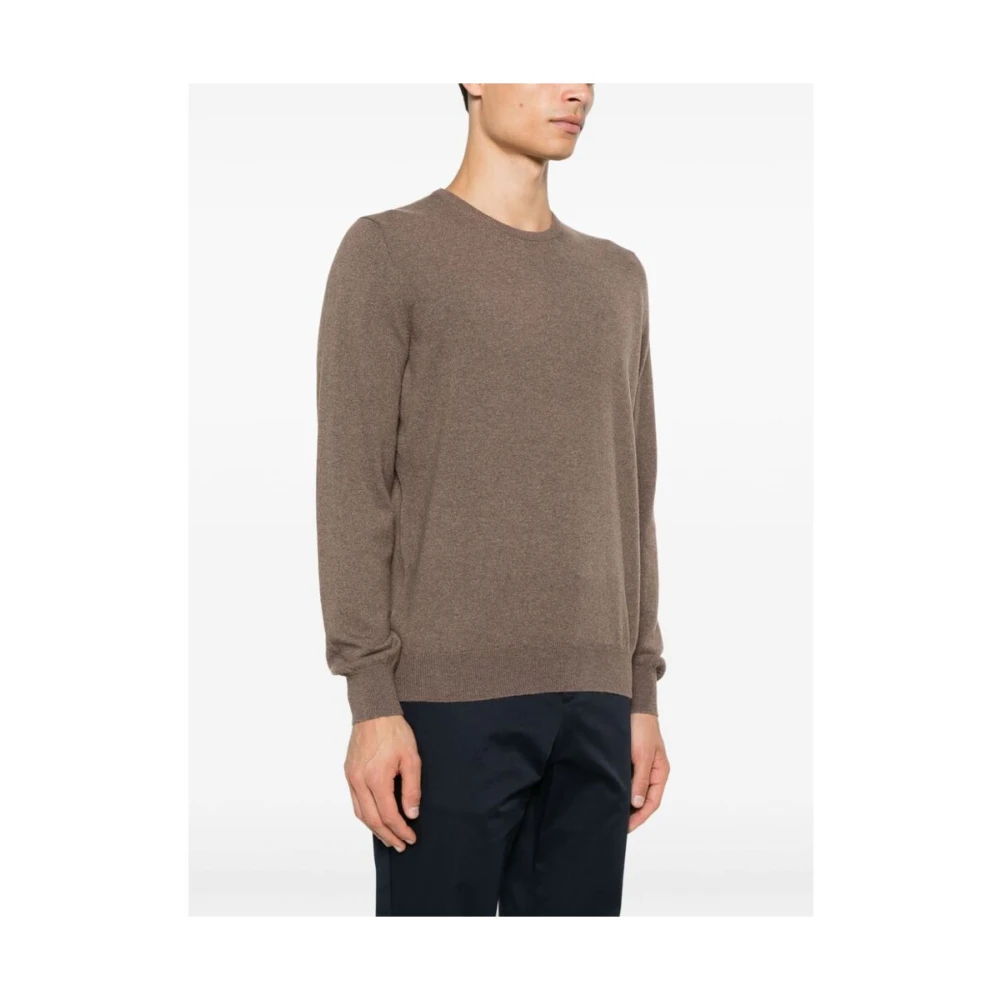 La Fileria Kasjmier Crew Neck Sweater Brown Heren