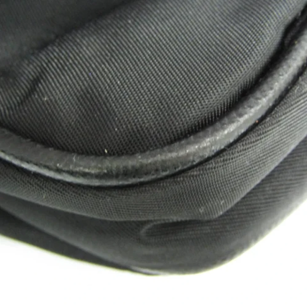 Prada Vintage Pre-owned Leather shoulder-bags Black Dames