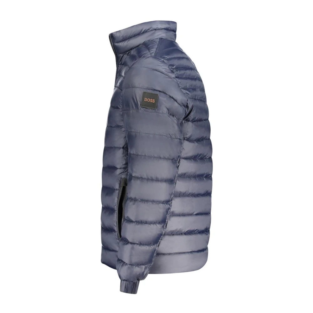 Hugo Boss Blauwe Polyamide Hoodie met Rits Blue Heren