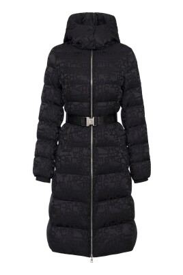 black-long-puffer-coat-with-jacquard-lettering