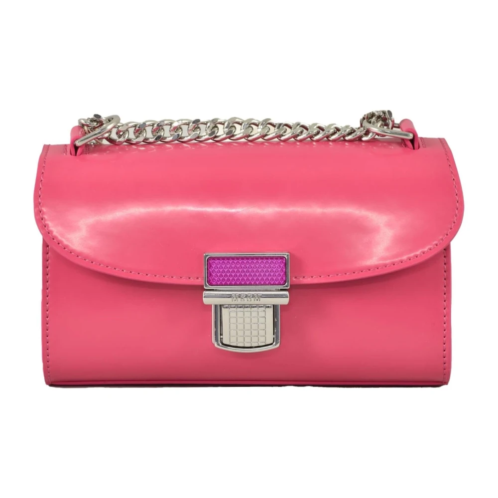 Msgm Stijlvolle Polyurethaan Tas Pink Dames