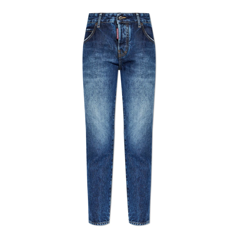 Dsquared2 Blue Teddy Jeans - Female - Cropped Jeans - Xs - Jeans