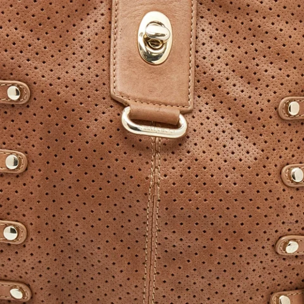 Jimmy Choo Pre-owned Leather shoulder-bags Brown Dames