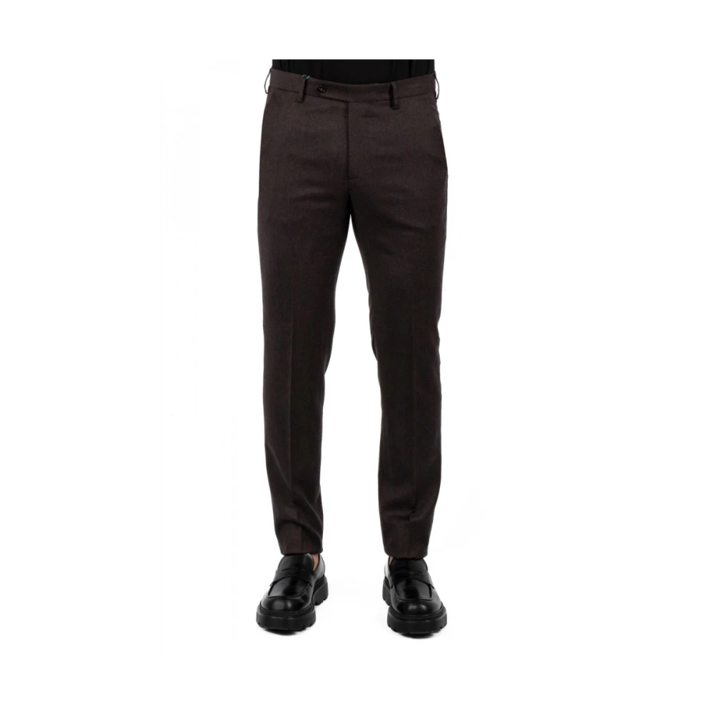 Berwich Herenbroek Klassieke Stijl Brown Heren