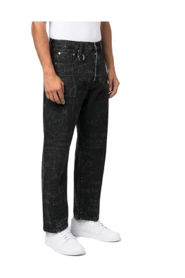 Cheese Popcorn Denim Svarta Byxor