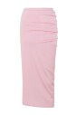 pink-ruched-high-waisted-skirt