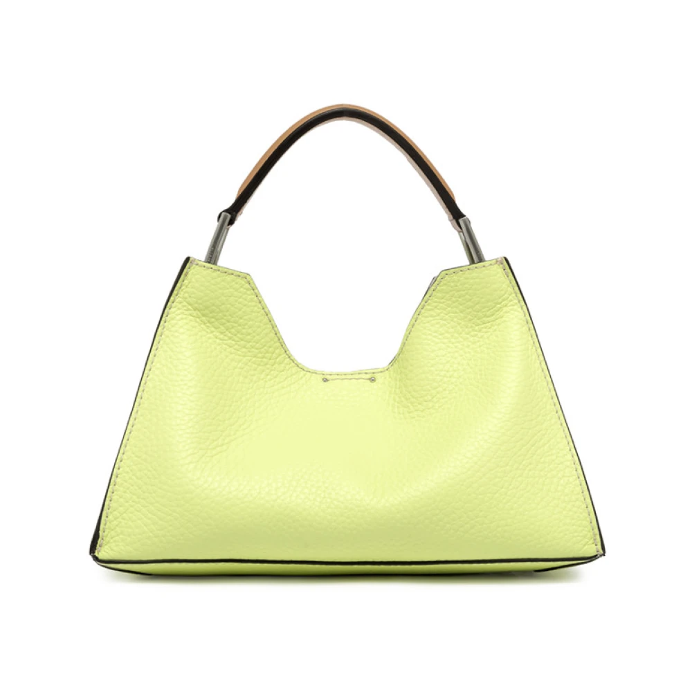 Gianni Chiarini Bubbel leren tas met afneembare zak Yellow Dames