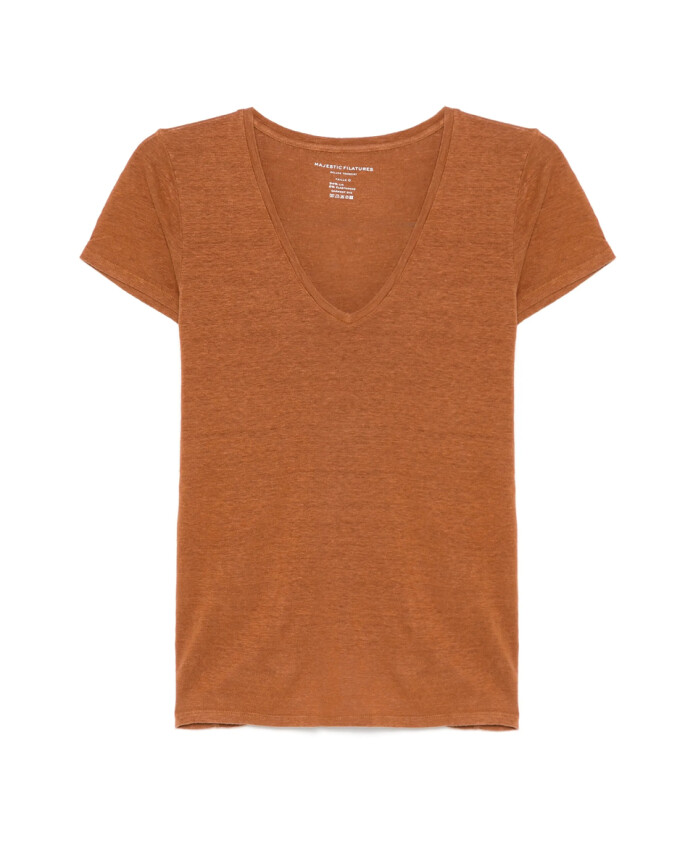 brown-v-neck-t-shirt-short-sleeves