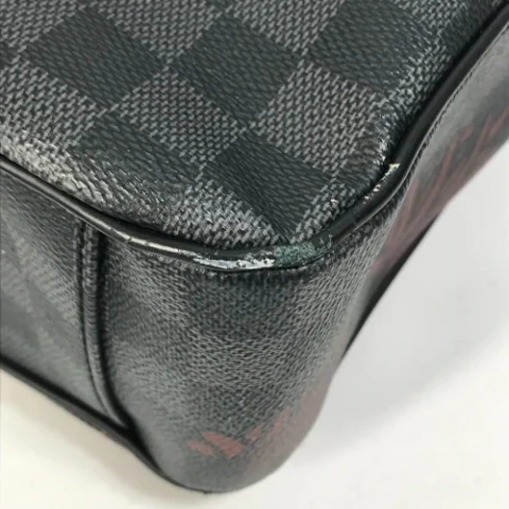 Louis Vuitton Vintage Pre-owned Cotton louis-vuitton-bags Black Dames
