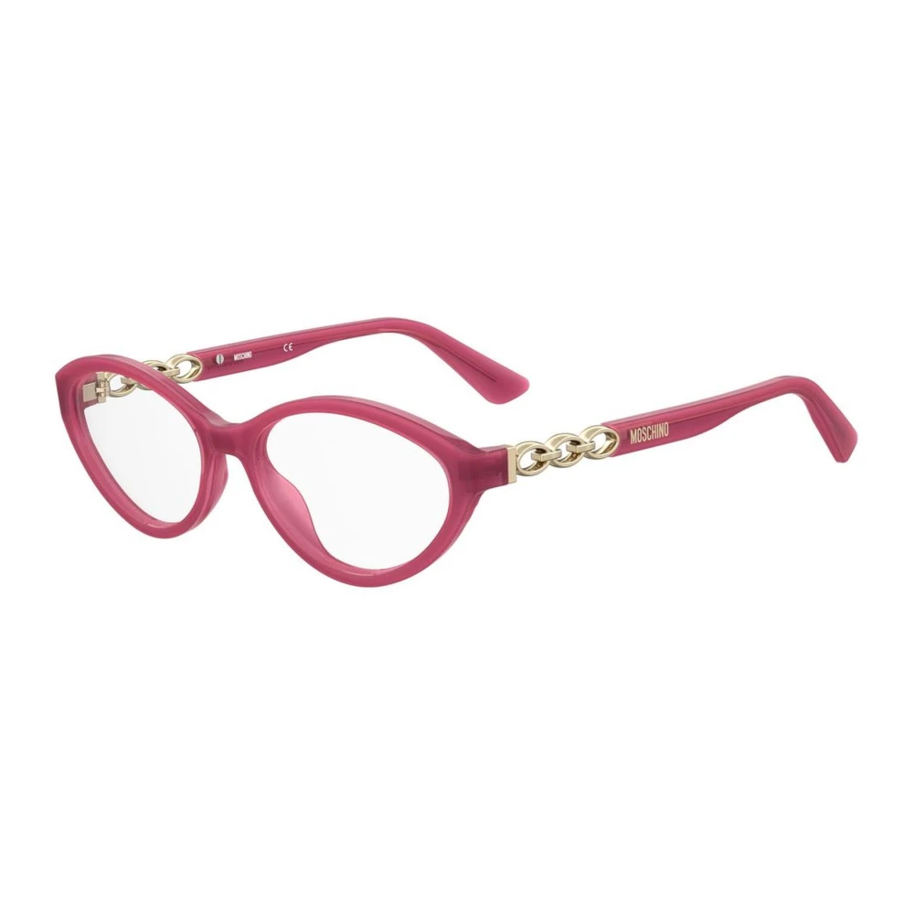 Moschino Rode Acetaatframebril met klassiek ontwerp Red Dames