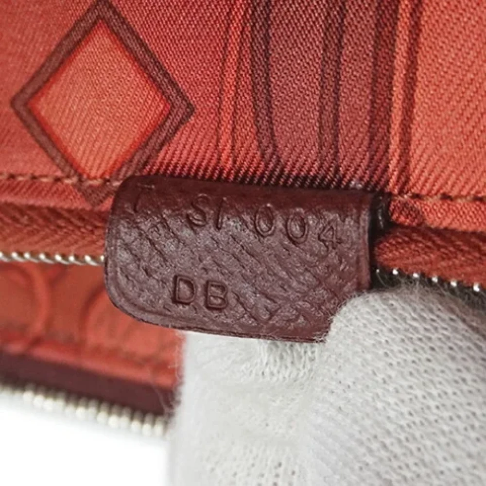 Hermès Vintage Pre-owned Leather wallets Red Dames