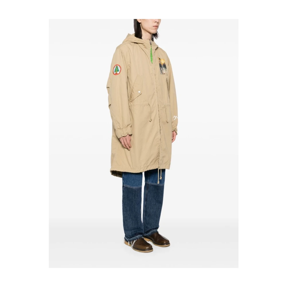 Undercover Beige Katoenen Parka Jas Beige Dames