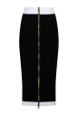 black-and-white-midi-skirt