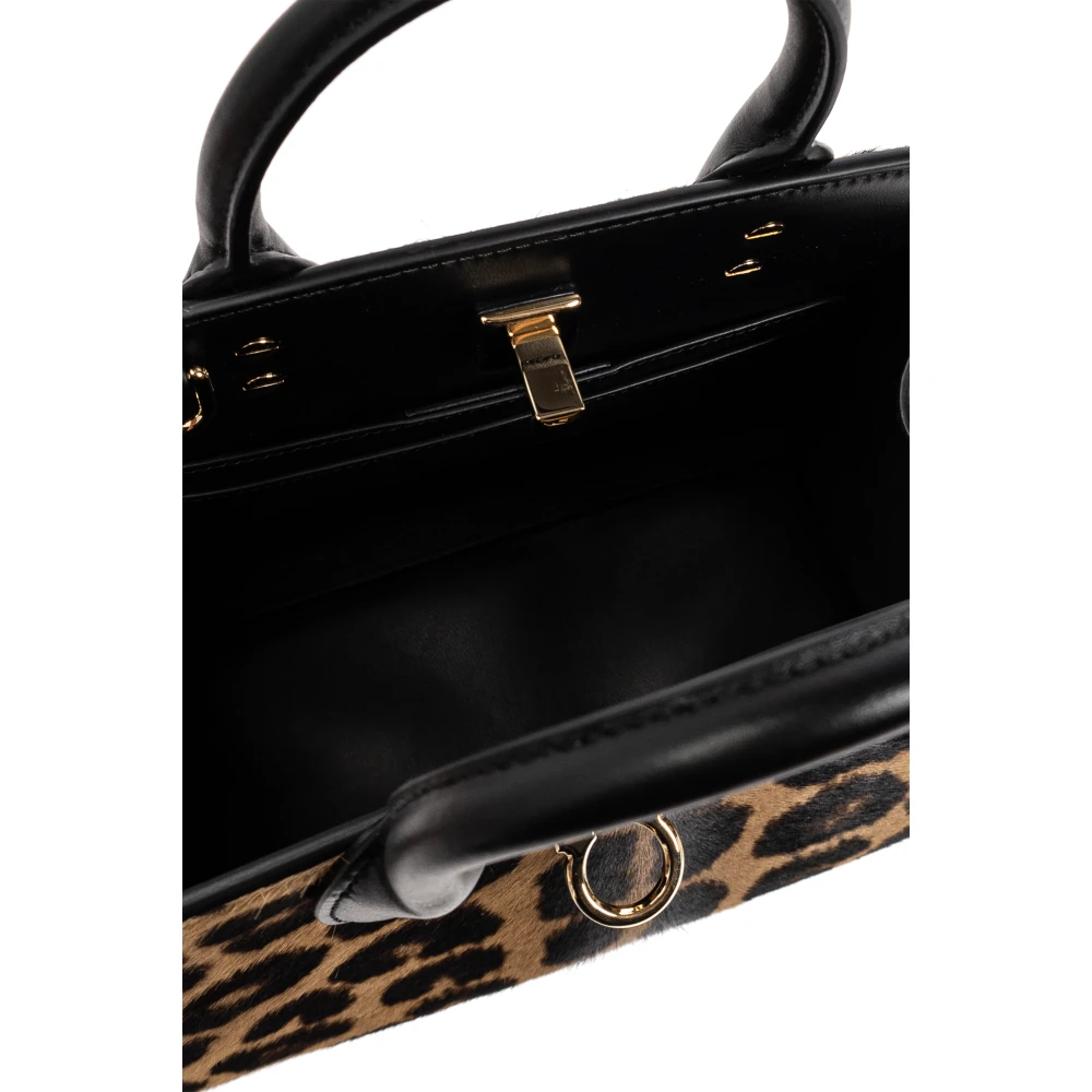 Salvatore Ferragamo Handtas Studio Box Brown Dames