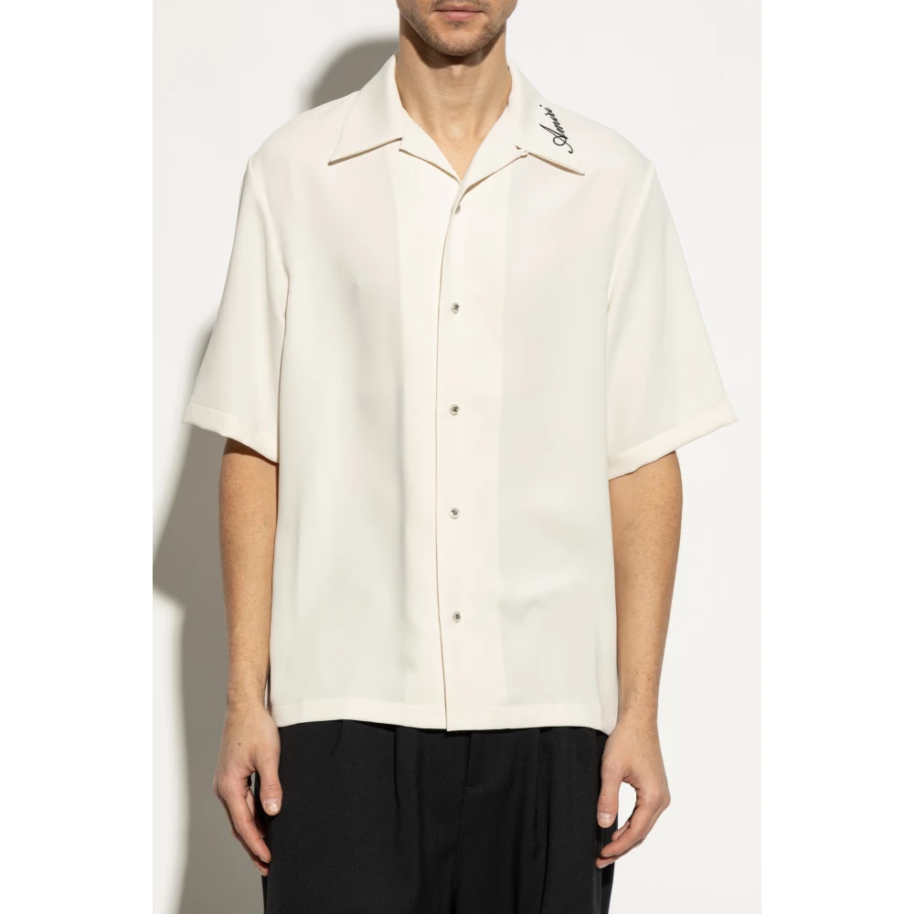Amiri Shirt met logo Beige Heren