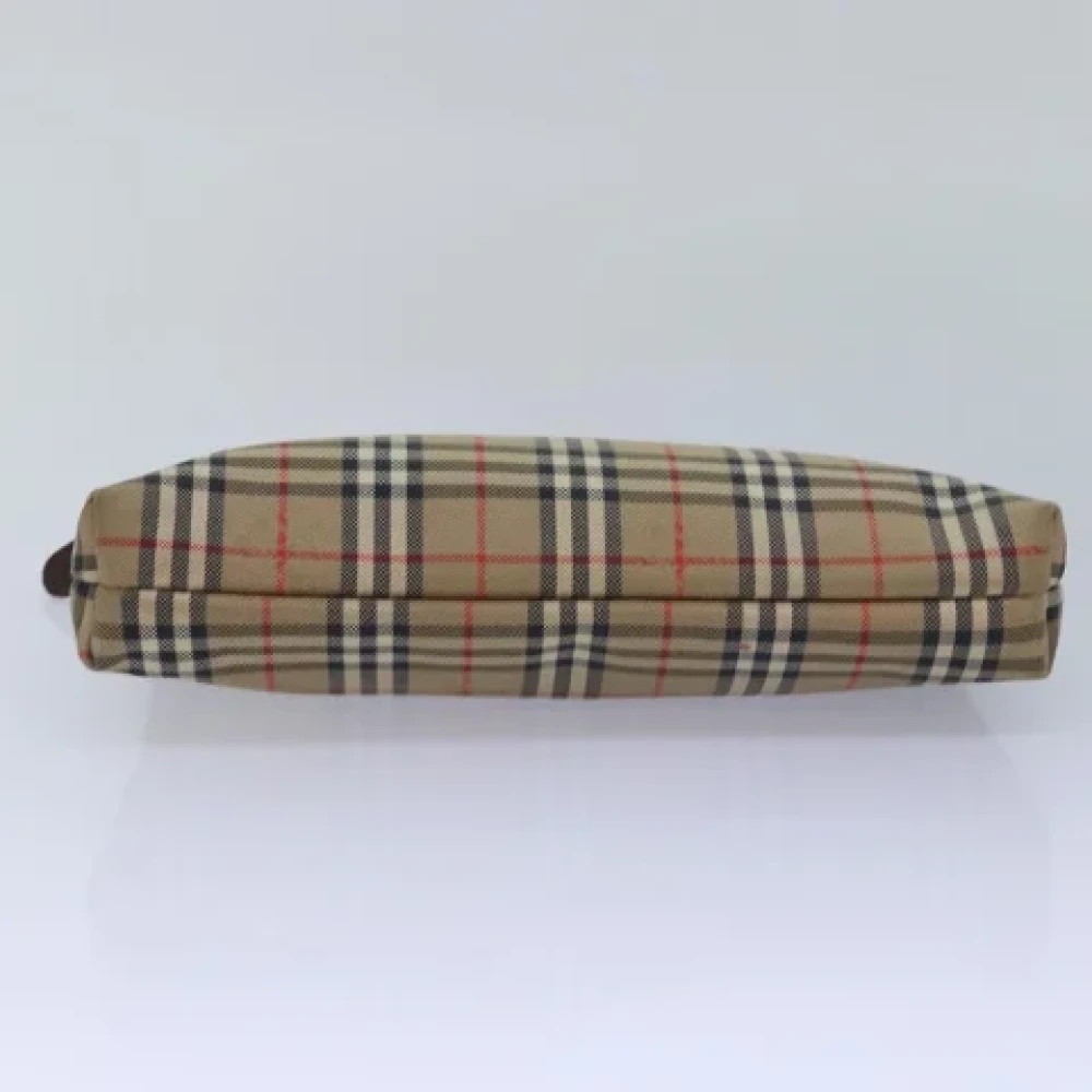 Burberry Vintage Pre-owned Canvas pouches Beige Dames
