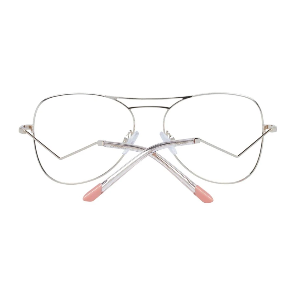 Ana Hickmann Gouden Aviator Optische Frames met Hoes Yellow Dames