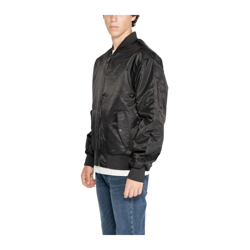 Calvin Klein Jeans Zwarte Lichtgewicht Polyamide Jas Heren Collectie Black Heren