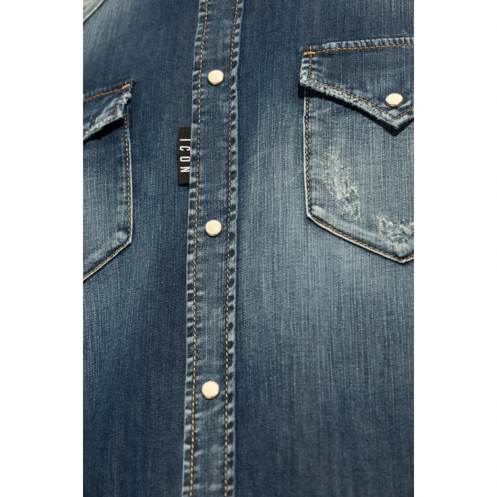 Dsquared2 Denim overhemd Blue Heren