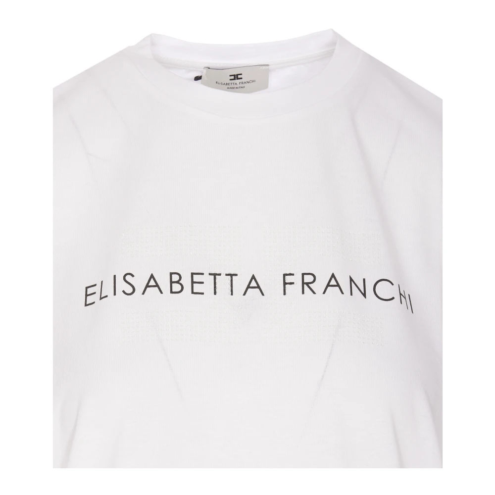 Elisabetta Franchi Witte T-shirts en Polos White Dames