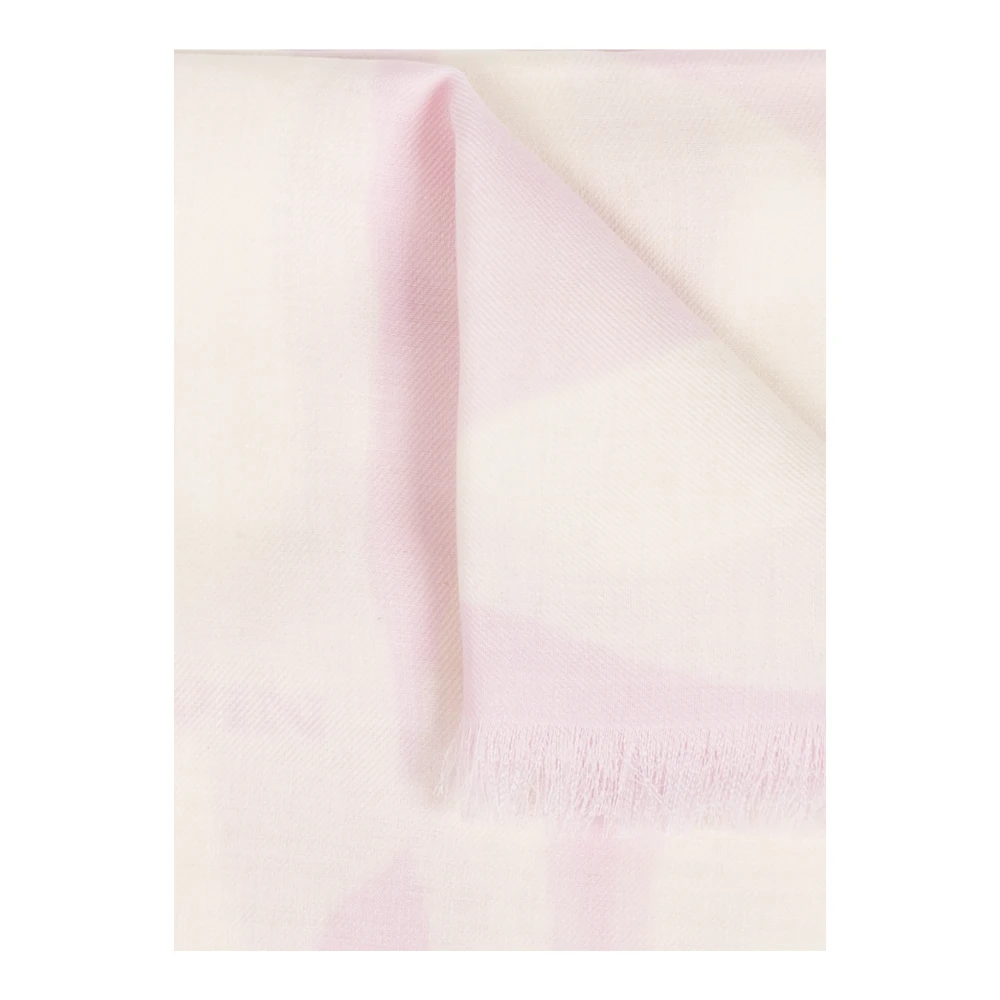 Lanvin Gestreepte sjaal Pink Dames