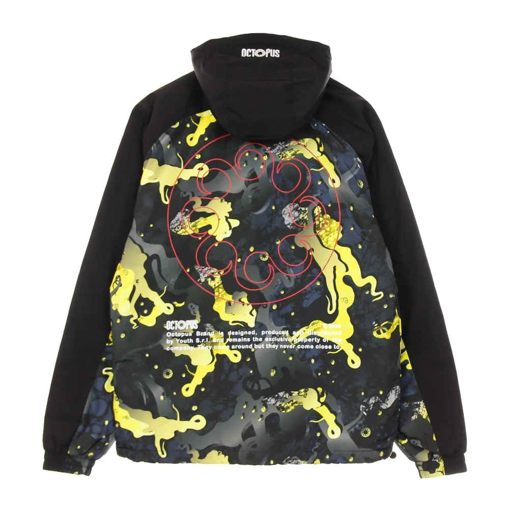 Octopus Camo Hoodie Jas Geel Zwart Multicolor Heren