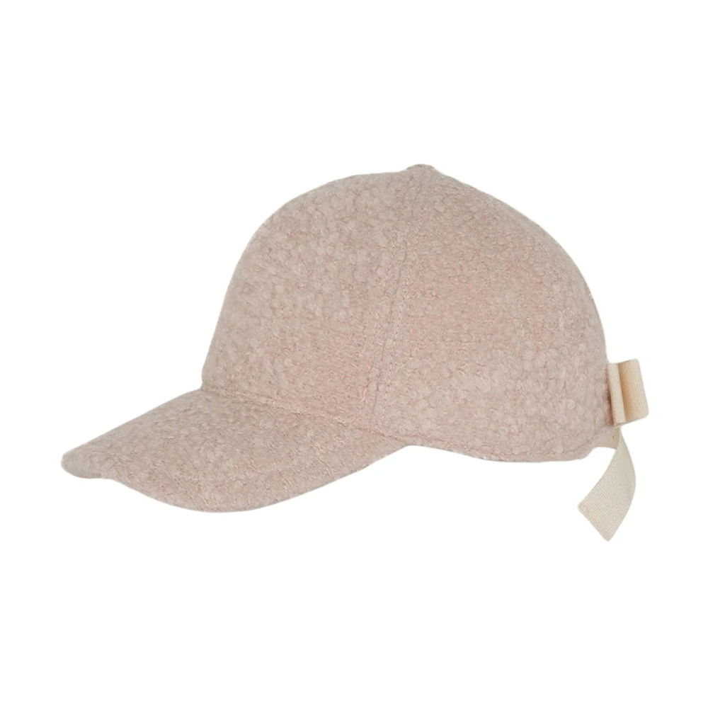 Kiton Alpaca Cashmere Wool Baseball Cap Pink Dames