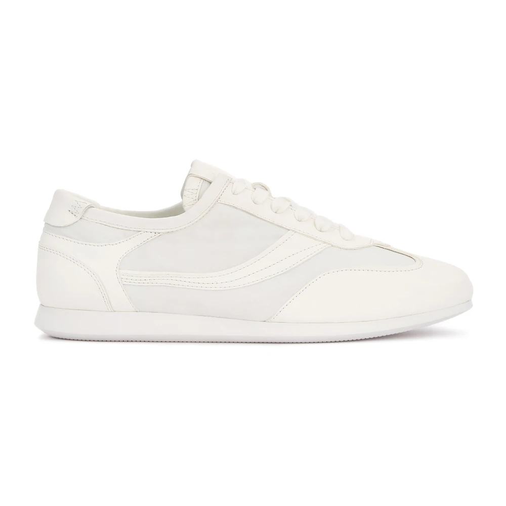 Kazar Studio Kazar Studio Witte sneakers van echt leer en stof Heren Schoenen
