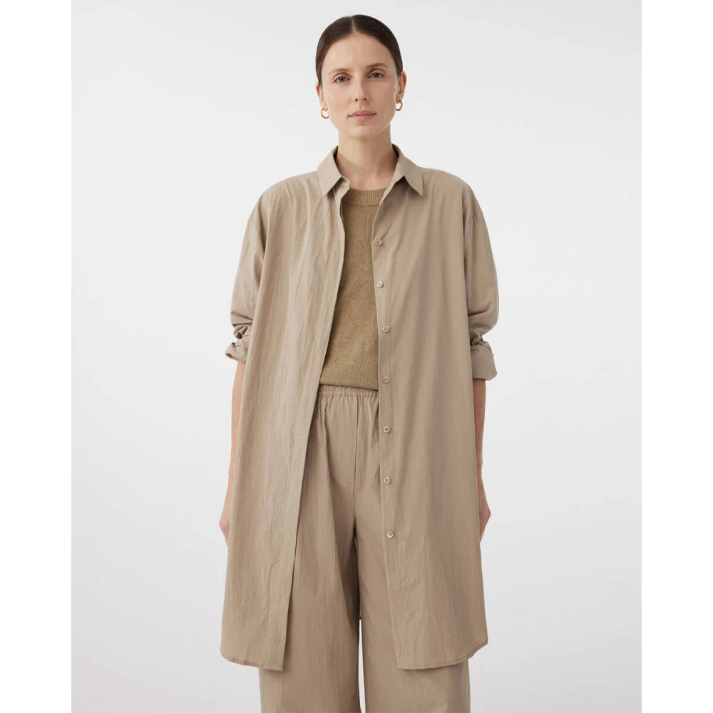 Knit-ted Poppy Korte Mouw Blouse Brown Dames