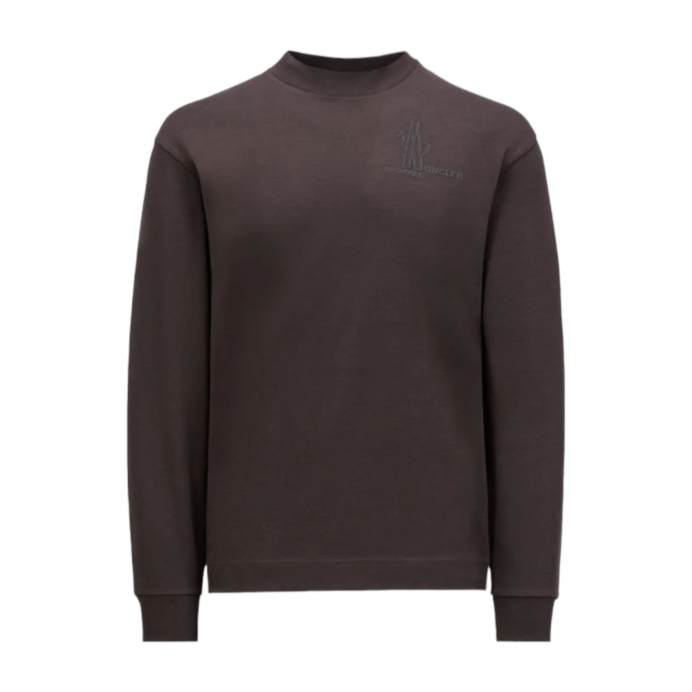 Moncler Logo Longsleeve T-shirt Bordeaux Purple Heren