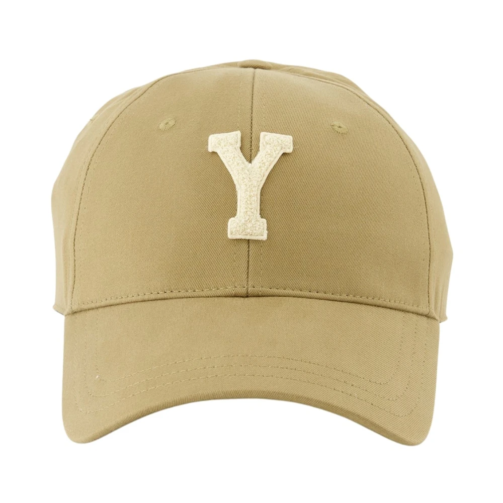 Saint Laurent Men's Beige Hats & Caps, 59 Cm, University Y Cap