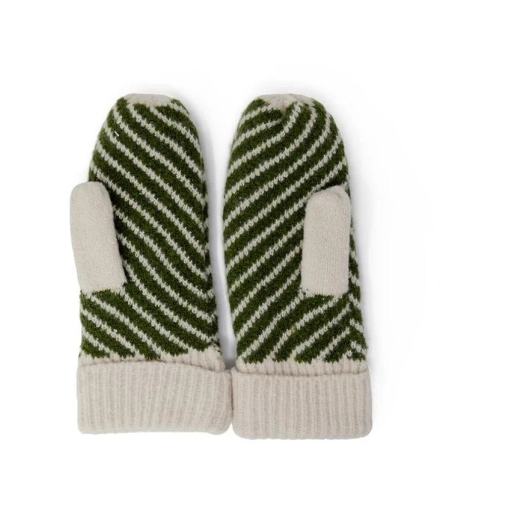 Only Gebreide Wanten uit de Herfst Winter Collectie Green Dames