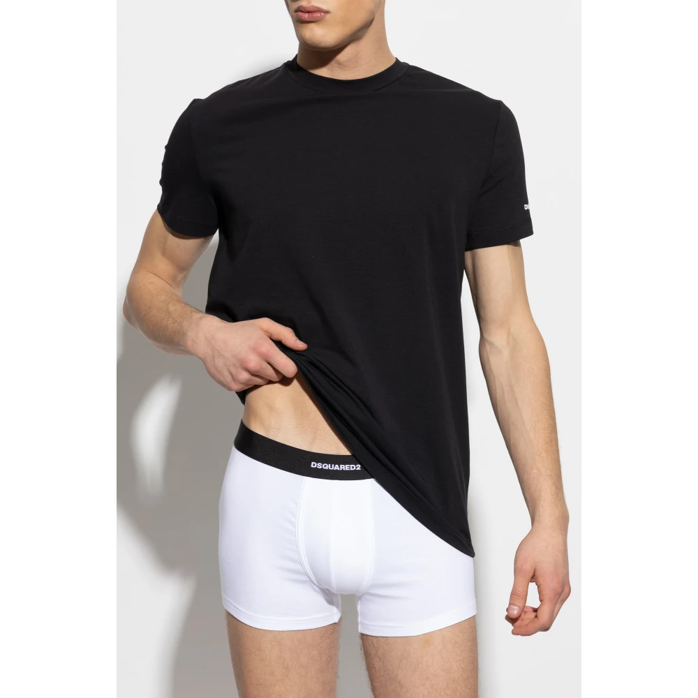 Dsquared2 Twee-pack T-shirts Black Heren
