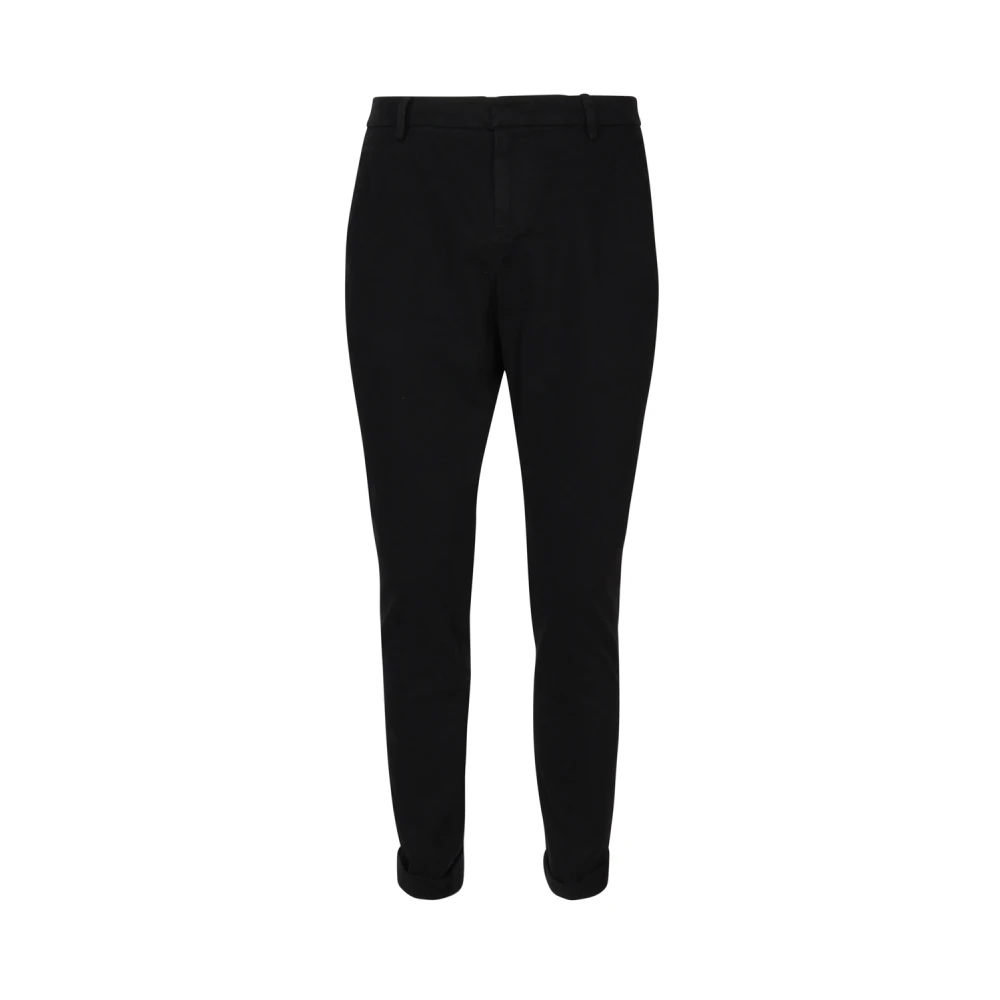 Dondup Men's Black Gaubert Slim Chino Trousers W33