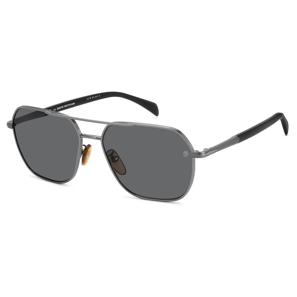Eyewear By David Beckham Men's Grey Ruthenium/ Polarized Sunglasses