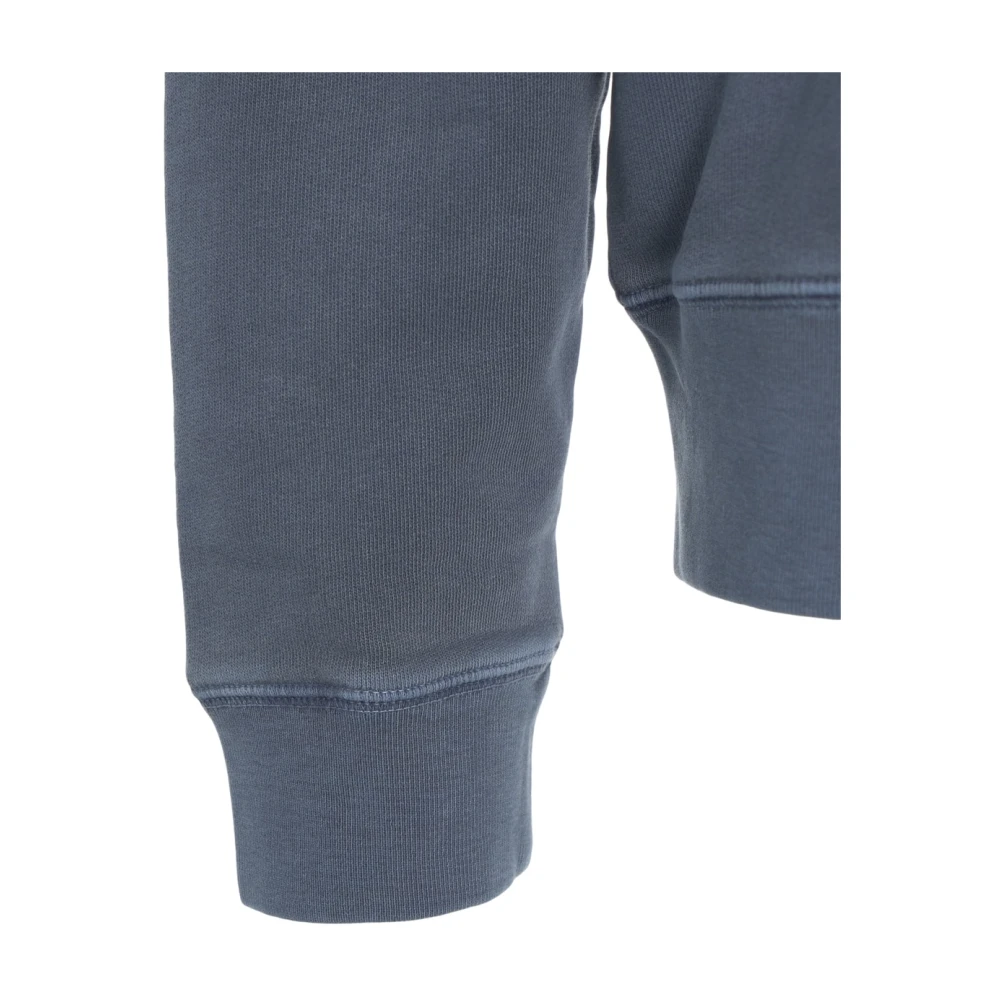 closed Blauwe Logo Geborduurde Sweatshirt Blue Heren