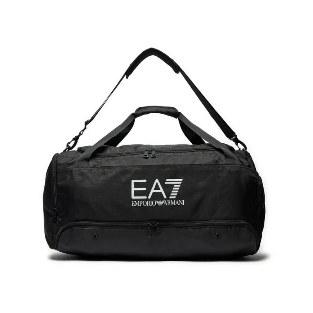Emporio Armani EA7 Zwarte Reis Gymtas Stijlvol Black Heren