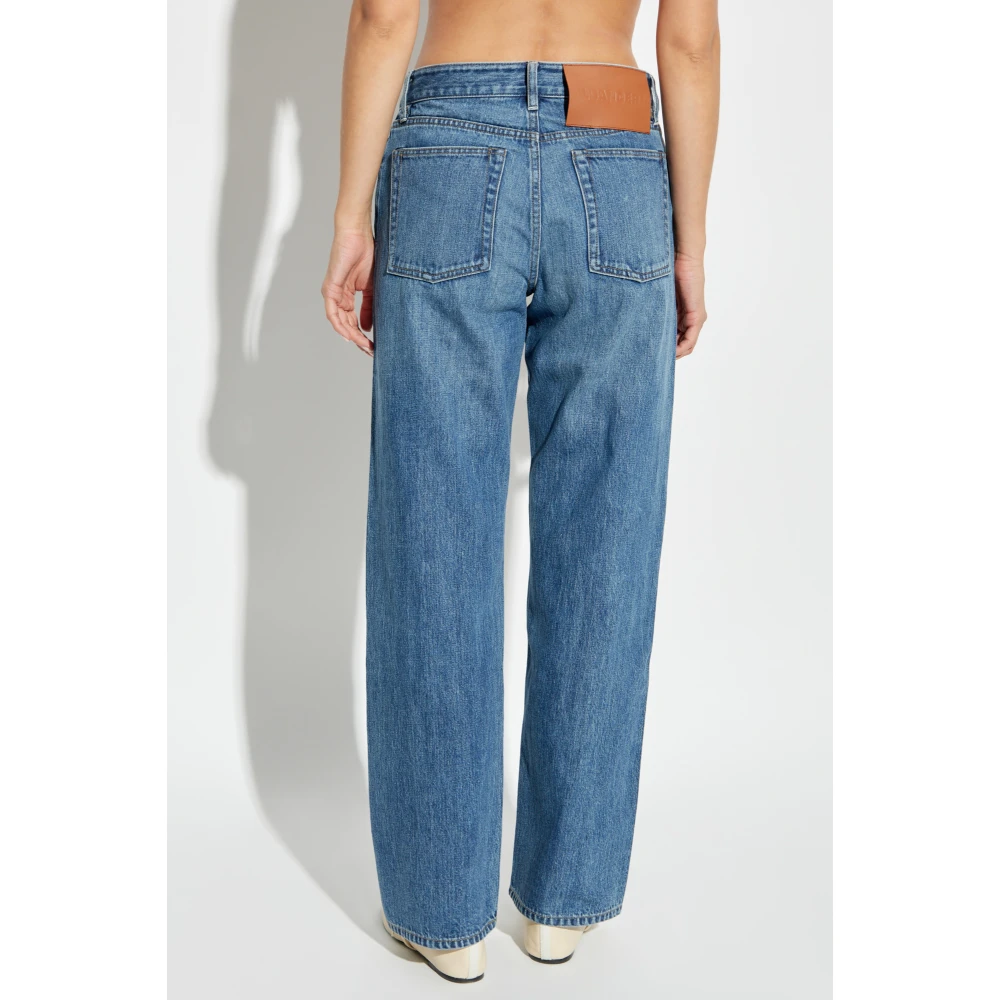 Jil Sander Jeans met logo Blue Dames