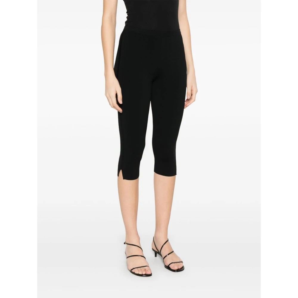 TotêMe Zwarte Capri Broek Slim Fit Black Dames