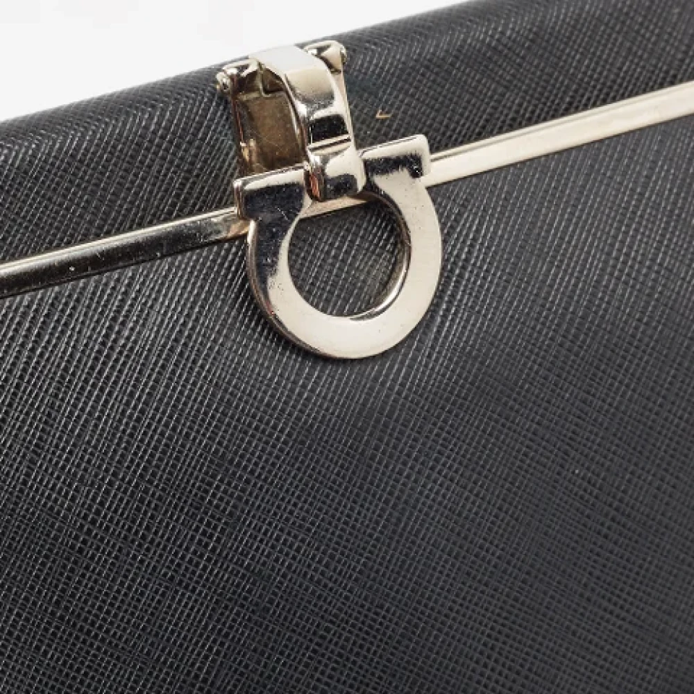 Salvatore Ferragamo Pre-owned Leather wallets Black Dames