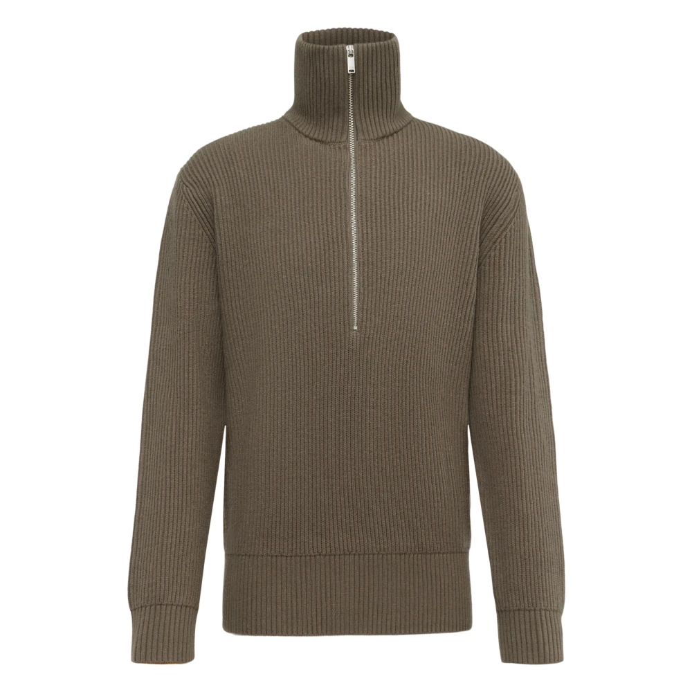 Drykorn Men's Green Turtlenecks, L, Manuelo 10 Troyer Zip Pullover