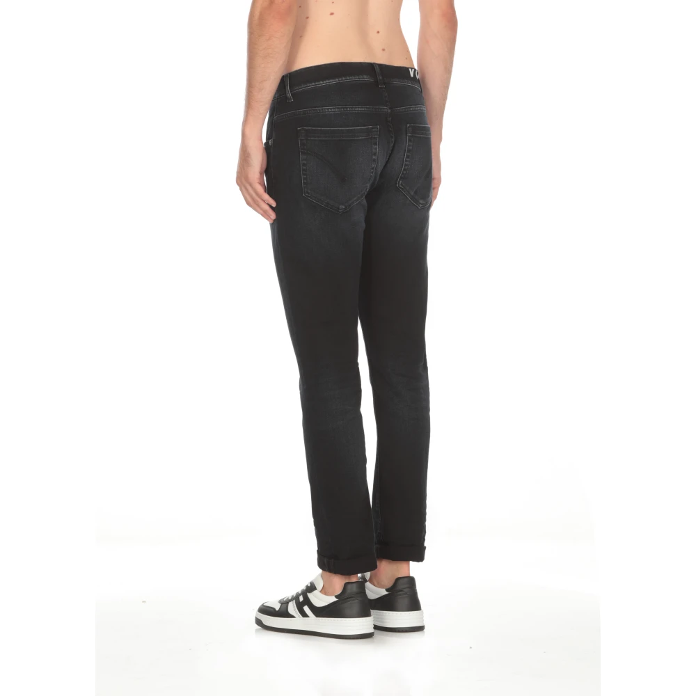 Dondup Blauwe Skinny Fit Katoenen Jeans Blue Heren