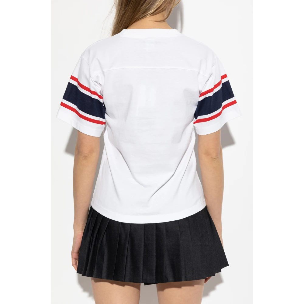 Sporty & Rich Bedrukt T-shirt White Dames