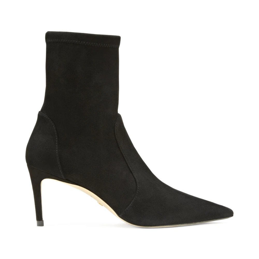 Stuart Weitzman Strömlinjeformad Stretch Bootie Black, Dam