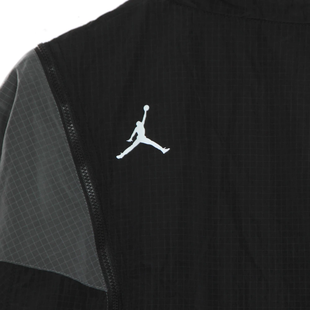 Jordan Engineered Geweven Trainingspak Jas Zwart Grijs Wit Black Heren