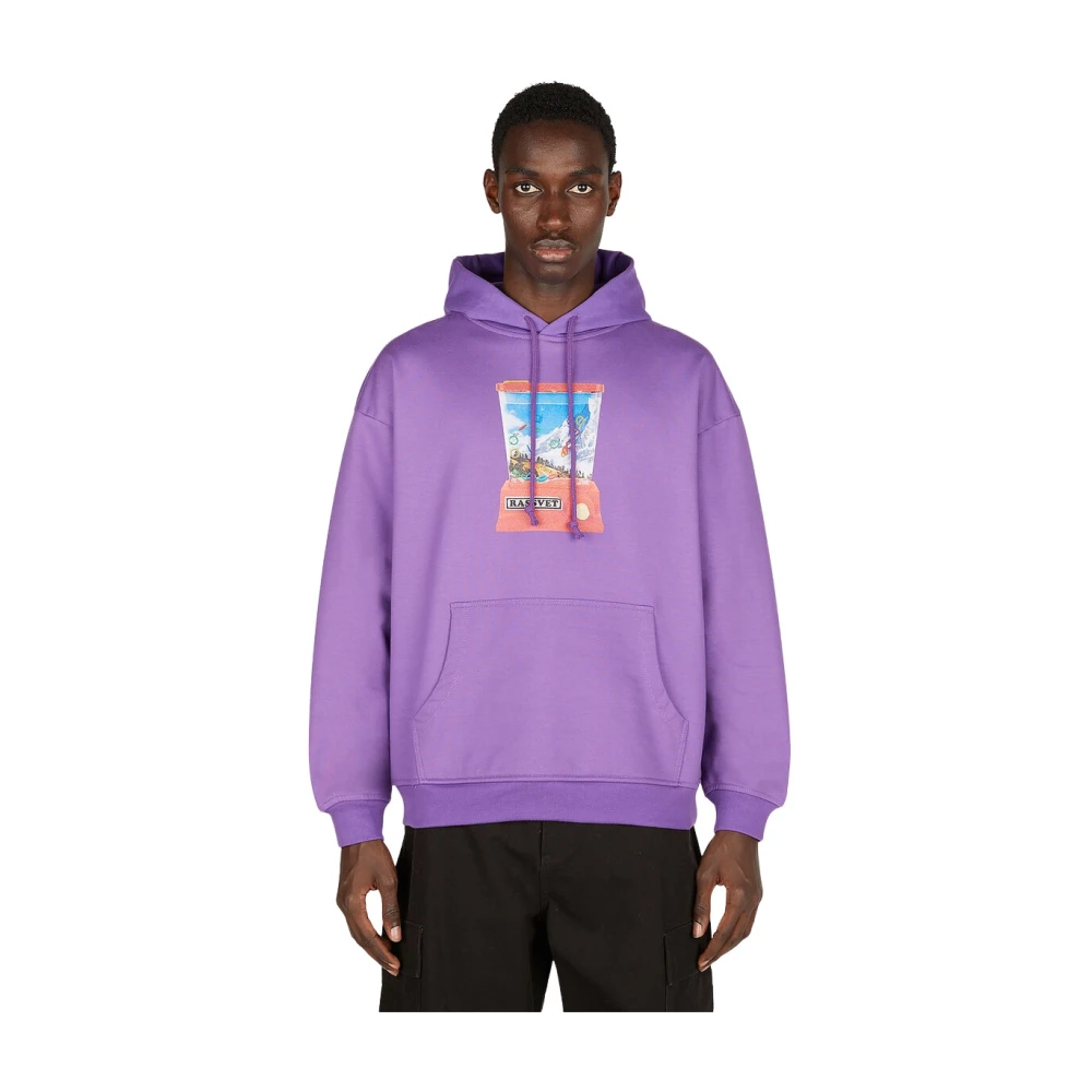 Rassvet Purple Waterful Ring Hooded Sweatshirt - Male - Hoodies - Xl - Sweatshirts & Hoodies