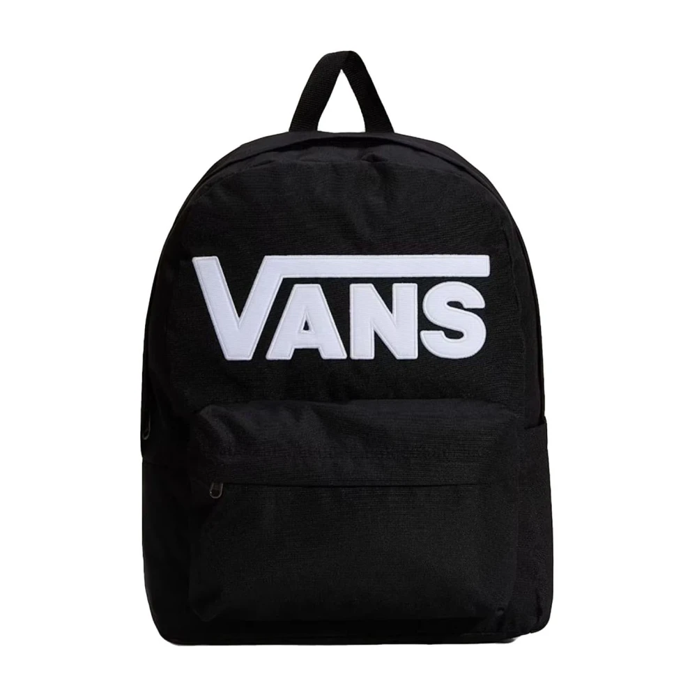 Vans Unisex Nero/Bianco Zaino Old Skool Drop V Casual 22 Litri In Poliestere Logo - Immagine 7