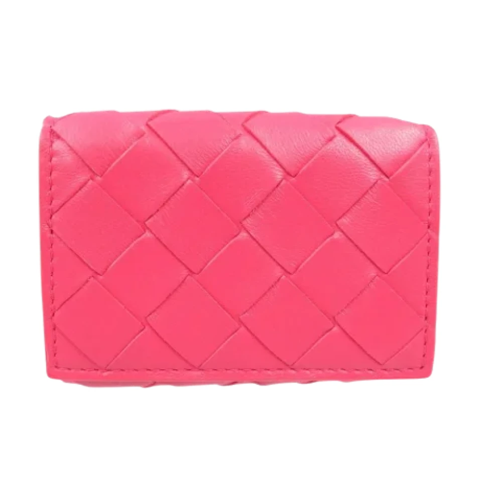 Bottega Veneta Vintage Pre-owned Leather wallets Pink Dames