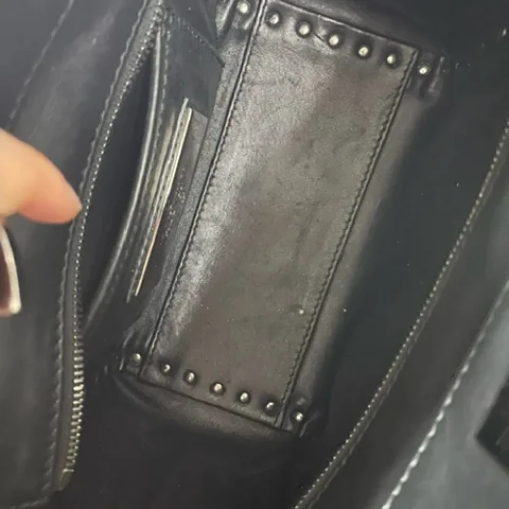 Valentino Vintage Pre-owned Leather totes Black Dames