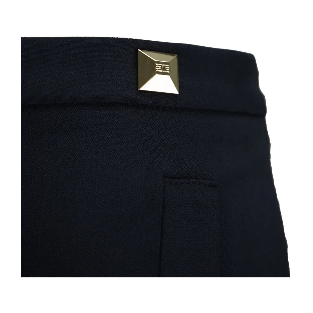 Elisabetta Franchi Gouden Rits Haak Damesbroek Black Dames
